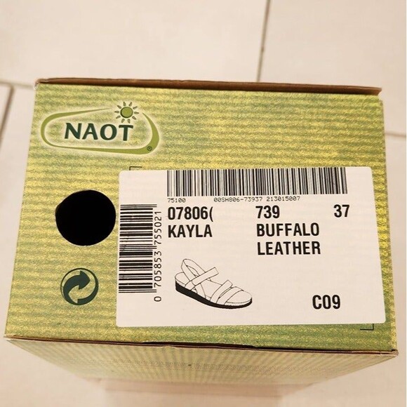 Naot Kayla Sandals Buffalo Leather Sz 6.5 (37) - Picture 7 of 11